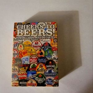 RARE CHEERS TO BEER LABEL ON PLAYING CARDS